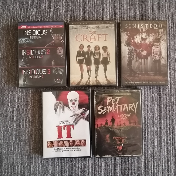 New Sealed Lot Of 5 Horror DVDs Bundle. 7 Films In Total. - Picture 1 of 8